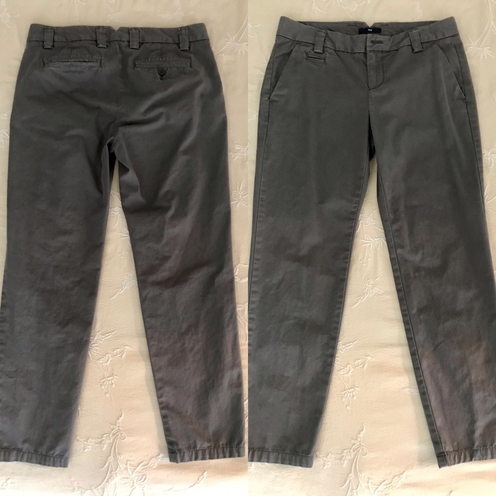 Gap charcoal gray khaki pants